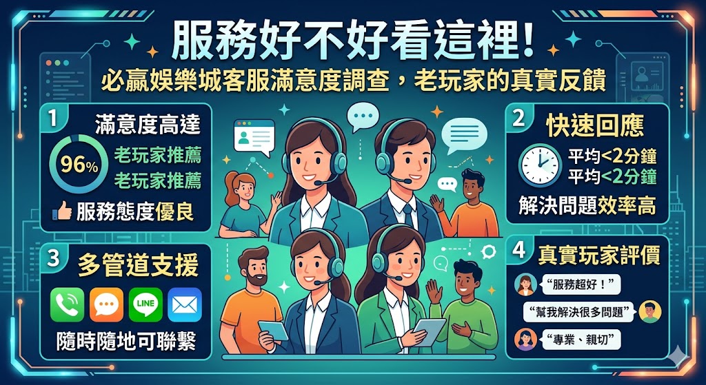 服務好不好看這裡！必贏娛樂城客服滿意度調查，老玩家的真實反饋