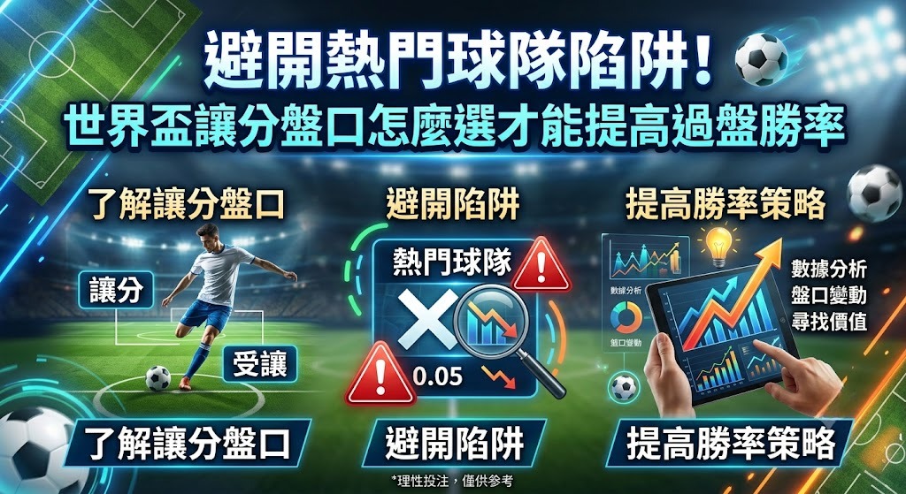 世界盃讓分盤口怎麼選才能提高過盤勝率